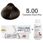 Imagem de Kit Coloração Itallian Color 5.00 Castanho Claro Plus + Oxi 30