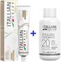 Imagem de Kit Coloração Itallian Premium 60g Louro Cobre Intenso 7.44 + Emulsão Oxi 20vol.x 90ml.