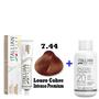 Imagem de Kit Coloração Itallian Premium 60g Louro Cobre Intenso 7.44 + Emulsão Oxi 20vol.x 90ml.