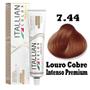 Imagem de Kit Coloração Itallian Premium 60g Louro Cobre Intenso 7.44 + Emulsão Oxi 20vol.x 90ml.