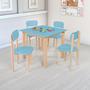 Imagem de Kit colore mesa com 4 cadeiras infantil