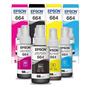 Imagem de Kit Colorido De Tintas Para Impressora 664 4 Cores L200 L396 L110 L355 L555 L455 L365 L220 L395