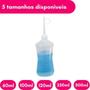 Imagem de Kit Com 02 Almotolias Transparente Bico Reto Frasco 120ml