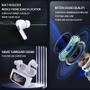Imagem de Kit com 02 Fones De Ouvido Bluetooth V5.4 Sem Fio TWS Visor Touch Com Microfone