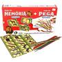 Imagem de Kit Com 02 Jogos Pega Vareta C/21 + Jogo DA Memoria Animais + Futebol De Botão Com 2 Times Mini Toys