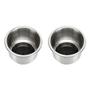 Imagem de Kit Com 02 Porta Copos De Embutir Em Inox