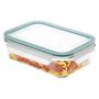 Imagem de Kit Com 02 Potes Herméticos de Vidro Marmitas Fitness Vasilhas Com Tampa Microondas Freezer 370ml