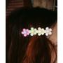 Imagem de Kit com 02 Presilhas Tic Tac flores infantil menina prendedor Enfeite de Cabelo infantil Piranha de Cabelo Hair Clip para Meninas Acessórios Infantis