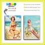 Imagem de Kit com 02 Quadros Placas MDF 3mm Pin-Up Decoração Parede