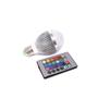 Imagem de KIT COM 02 UNIDADES Lâmpada Led Color Rgb E27 5W Bivolt e 01 Controle Remoto