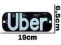 Imagem de Kit com 02 Unidades Placa Painel Luminoso 12v Led Uber 2 Ventosas e Plugue Liga / Desliga