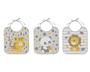 Imagem de Kit com 03 babadores estampados algodão
