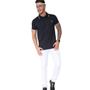 Imagem de Kit com 03 Blusas Polo Masculina com Punho 100% Algodão