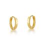 Imagem de Kit com 03 Brincos Argolas trabalhados banhados a  Ouro 18k