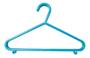 Imagem de Kit Com 03 Cabides Infantil Liso Azul Clingo