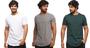 Imagem de Kit com 03 camisetas longline manga curta masculina