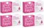 Imagem de Kit Com 04 Ceras Quente Depilatórias Depilflax Rosa 1kg