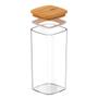 Imagem de Kit Com 04 Potes Herméticos Tempero 340ml Com Tampa De Bambu