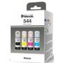 Imagem de Kit com 04 refil de garrafas de tintas compatível T544  para impressora Ecotank Epson L5590