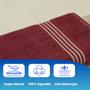 Imagem de Kit Com 04 Toalhas De Banho Gigante / Banhão Quasar - Vinho/Azul/Rosa/Âmbar - 75x150cm - LMpeter