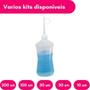 Imagem de Kit Com 05 Almotolias Transparente Bico Reto Frasco 120ml