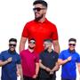 Imagem de Kit com 05 Camisetas Gola Polo Masculina Casual Básica 100% Algodão