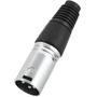 Imagem de Kit Com 05 Plugs Conectores XLR Canon Linha Macho e Fêmea
