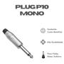 Imagem de Kit Com 05 Plugs Mono P10 Com Baquelit Rabicho Prof.