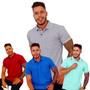 Imagem de Kit com 06 Camisas Gola Polo com Bolso 100% Algodão