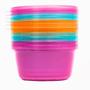 Imagem de Kit Com 06 Potes Infantil Coloridos Para Papinha Com Tampa 240ml 6758 - Buba