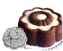Imagem de Kit Com 1 Forma Vulcão Com Furo Para Bolo Bundt Nórdico + 1 Forma Margarida Ballerine Decorada