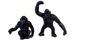 Imagem de Kit Com 10 Animais Gorila E Leão De Borracha Selvagens - Ausini