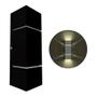 Imagem de Kit com 10 Arandelas na cor Preta Retangular 2 Frisos 2 Focos Soquete G9 - Bivolt Externa Mf116