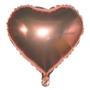 Imagem de Kit com 10 Balões Metalizado - Coração Rose Gold (61cm)