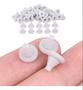 Imagem de Kit Com 10 Bicos Silicone Reserva P/ Ducha Fria Inox Furo Encaixe