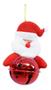 Imagem de Kit Com 10 Bonecos Papai Noel Com Sino 13cm Enfeite Natalino