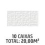 Imagem de Kit com 10 Caixas Revestimentos Menfi Bianco Plus 38x75cm Caixa com 2,00m² Branco