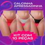 Imagem de Kit com 10 Calcinhas Abertas Apressadinha R1034 Bella e Ousada
