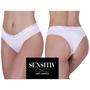 Imagem de kit com 10 calcinhas tanga rendada sem costura corte laser Sensitiv original
