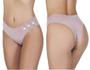 Imagem de kit com 10 calcinhas tanga sensitiv sem costura corte laser original