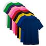 Imagem de Kit com 10 Camisetas Básicas Masculinas