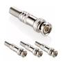 Imagem de Kit com 10 conector bnc metal 4mm c/ mola e parafuso