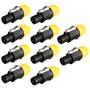 Imagem de Kit Com 10 Conector Speakon Santo Angelo Macho Linha 4 Polos