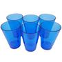 Imagem de Kit com 10 Copos Boteco Brasil  Azul 190 ml Poliestireno super resistente