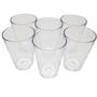 Imagem de Kit com 10 Copos Boteco Brasil Transparente Cristal 190 ml Poliestireno super resistente