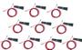 Imagem de Kit com 10 Cordas Speed Rope Simples com Rolamento Odin Fit Vermelho