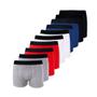 Imagem de Kit com 10 Cuecas Boxer Box Try Basics Algodão Cotton Lisa Básica Casual Moda Masculina