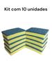 Imagem de Kit com 10 esponjas multiuso bucha para lavar louça