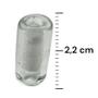 Imagem de Kit Com 10 Firmas Lisas 22Mm Transparente Murano Guias