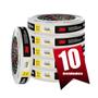 Imagem de Kit com 10 Fita Crepe 3M Masking Tape 101+ 24MM X 50M